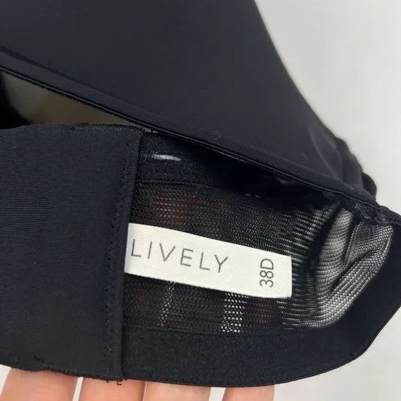 Lively Jet Black Lightly Padded No Wire Strapless Bra - Picture 4 of 6